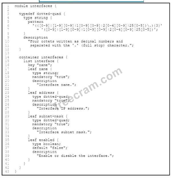 Automating and Programming Cisco Enterprise Solutions question 10