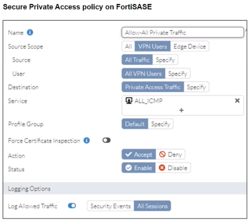 Fortinet FCSS - FortiSASE 23 Administrator question 9