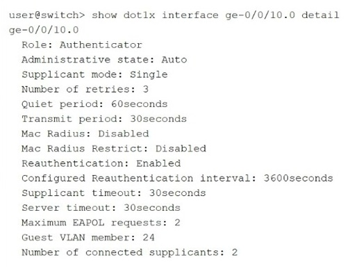 JN0-650: Enterprise Routing and Switching, Professional (JNCIP-ENT) question 1