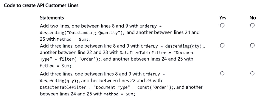 MB-820 question 3