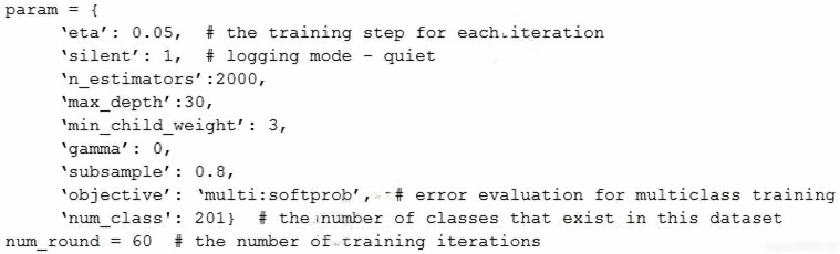 AWS Certified Machine Learning - Specialty question 10
