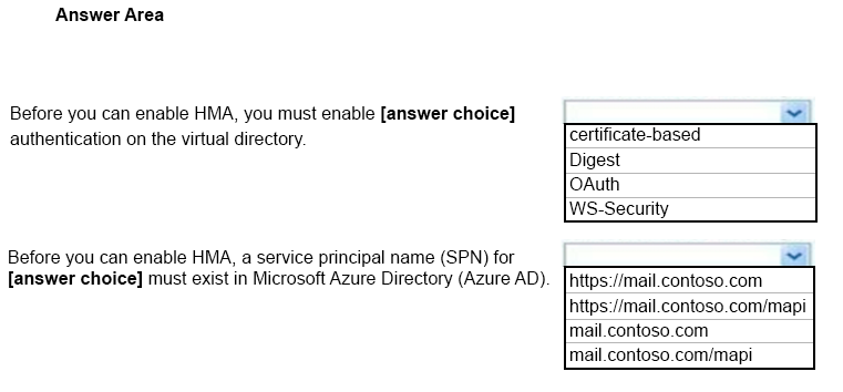 MS-201 question 1