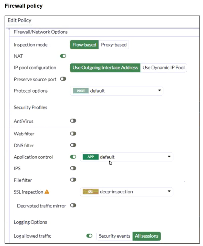 Fortinet NSE 4 - FortiOS 7.6 Administrator question 10