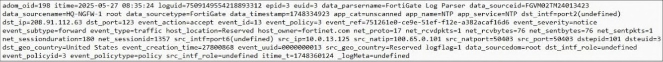 Fortinet NSE 5 - FortiAnalyzer 7.6 Analyst question 3