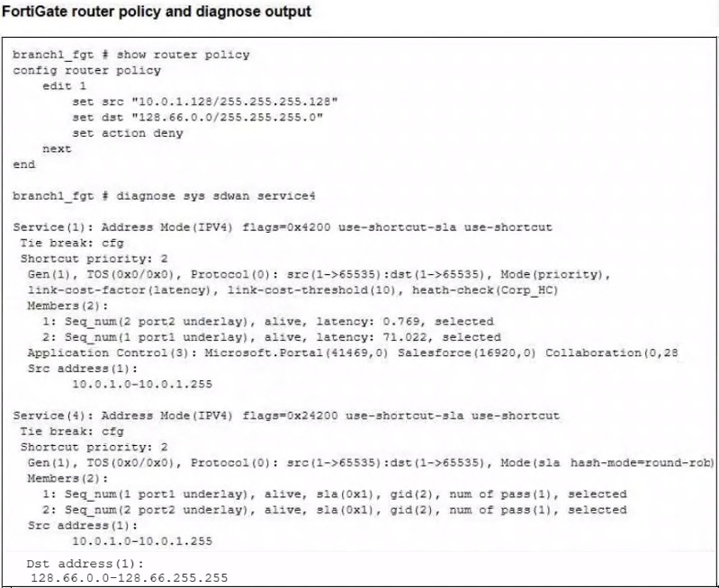 Fortinet NSE 5 - FortiSASE and SD-WAN 26 Core Administrator question 1