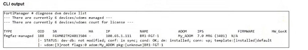 Fortinet NSE 6 - FortiManager 7.6 Administrator question 4