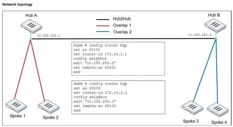 NSE 7 - Secure Networking 7.6 Architect question 4