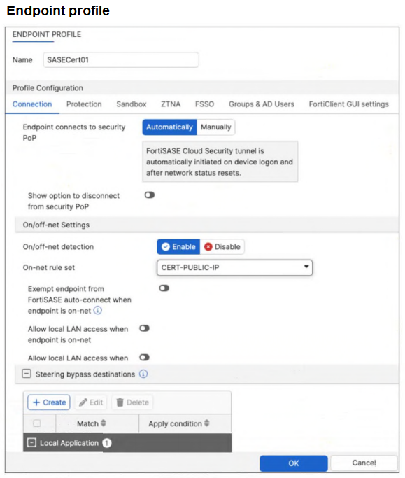 Fortinet FortiSASE 7.6 Architect question 7
